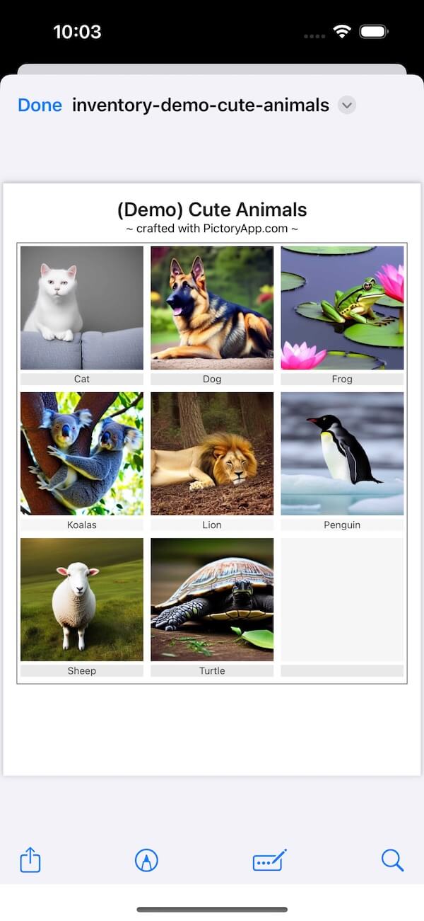 Animal Preview - Keep track of your pets' information