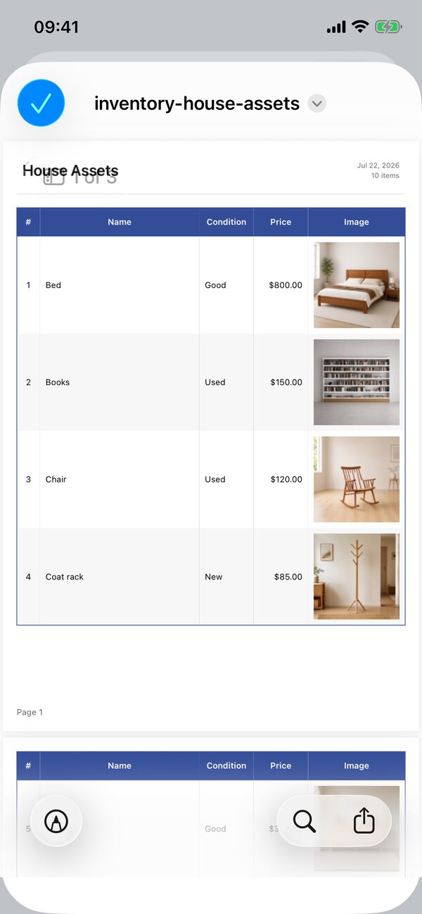 Retinelle app screenshot